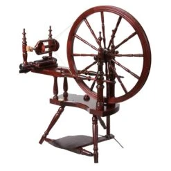 Kromski Polonaise Spinning Wheel - Mahogany Finish(Kromski Polonaise Spinning Wheel Mahogany Finish)