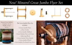 Kromski Minstrel Great Jumbo Flyer And Bobbin Set -The Woolery Store great jumbo 76311.1543861231